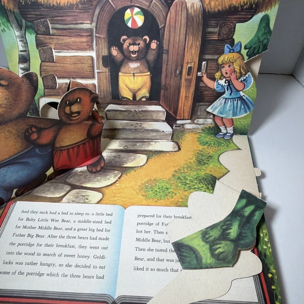 Vintage Brown Watson Pop-Up Story Books – Fairy Tale Lot Of 5 HC Czechoslovakia